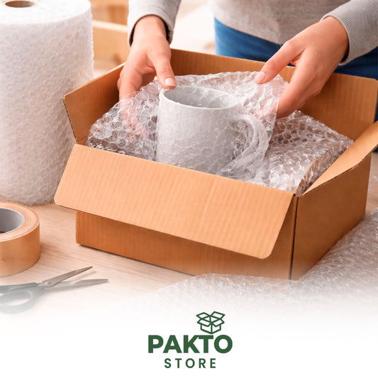 Rollo de Plástico Burbuja Chica 30 cm x 10 m – Protección para Envíos
