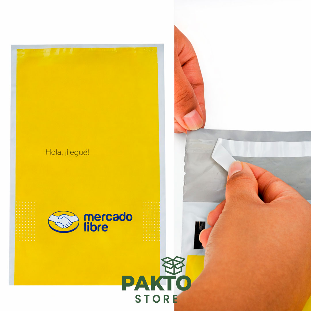 Bolsa para Envío Mercado Libre 30×40 cm Adhesiva Impermeable