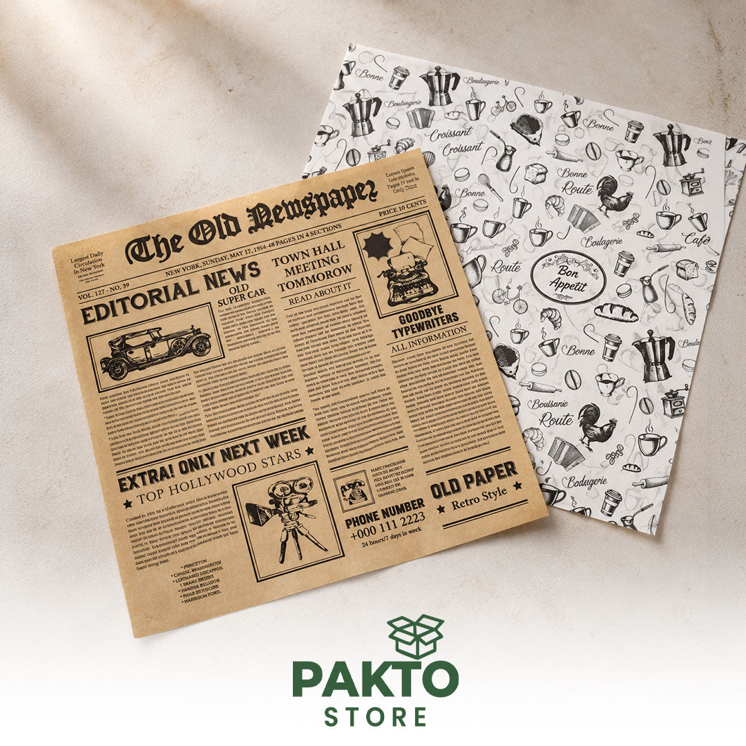 Papel Grado Alimenticio 30 × 30 cm – Paquete de 100 Hojas