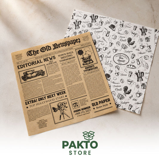 Papel Grado Alimenticio 30 × 30 cm – Paquete de 100 Hojas