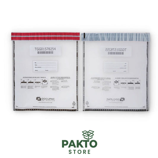 Bolsa de Seguridad Inviolable 13” x 15” | Sello TamperGard Gold