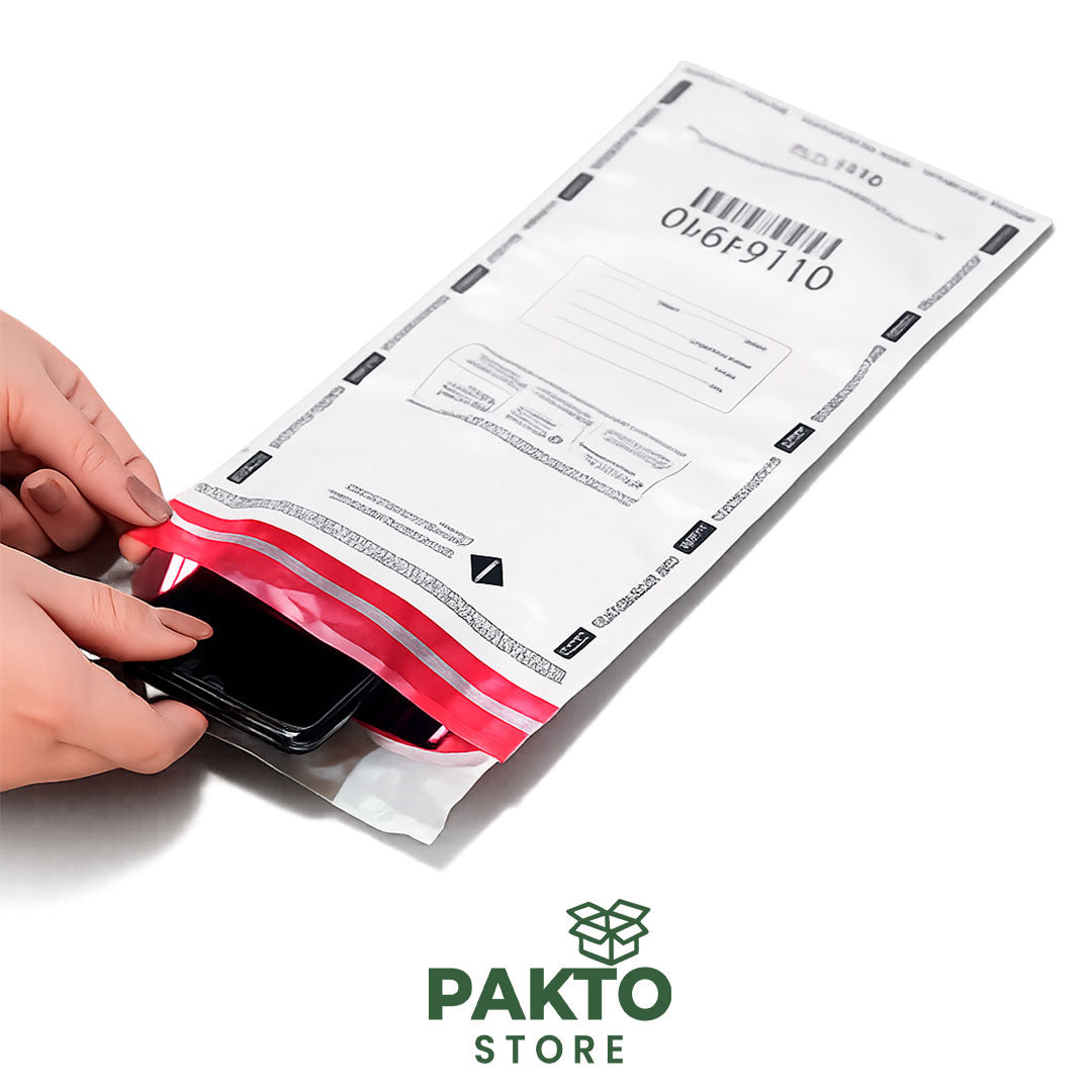 Bolsa de Seguridad Invio­lable 6” x 11” + 1.25” | Sello TheftGard