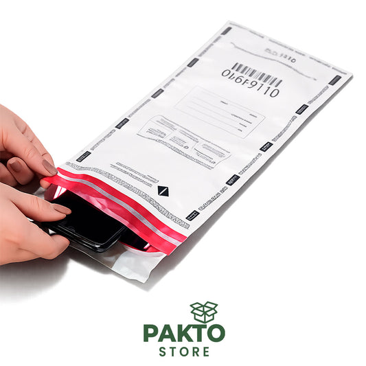 Bolsa de Seguridad Invio­lable 6” x 11” + 1.25” | Sello TheftGard