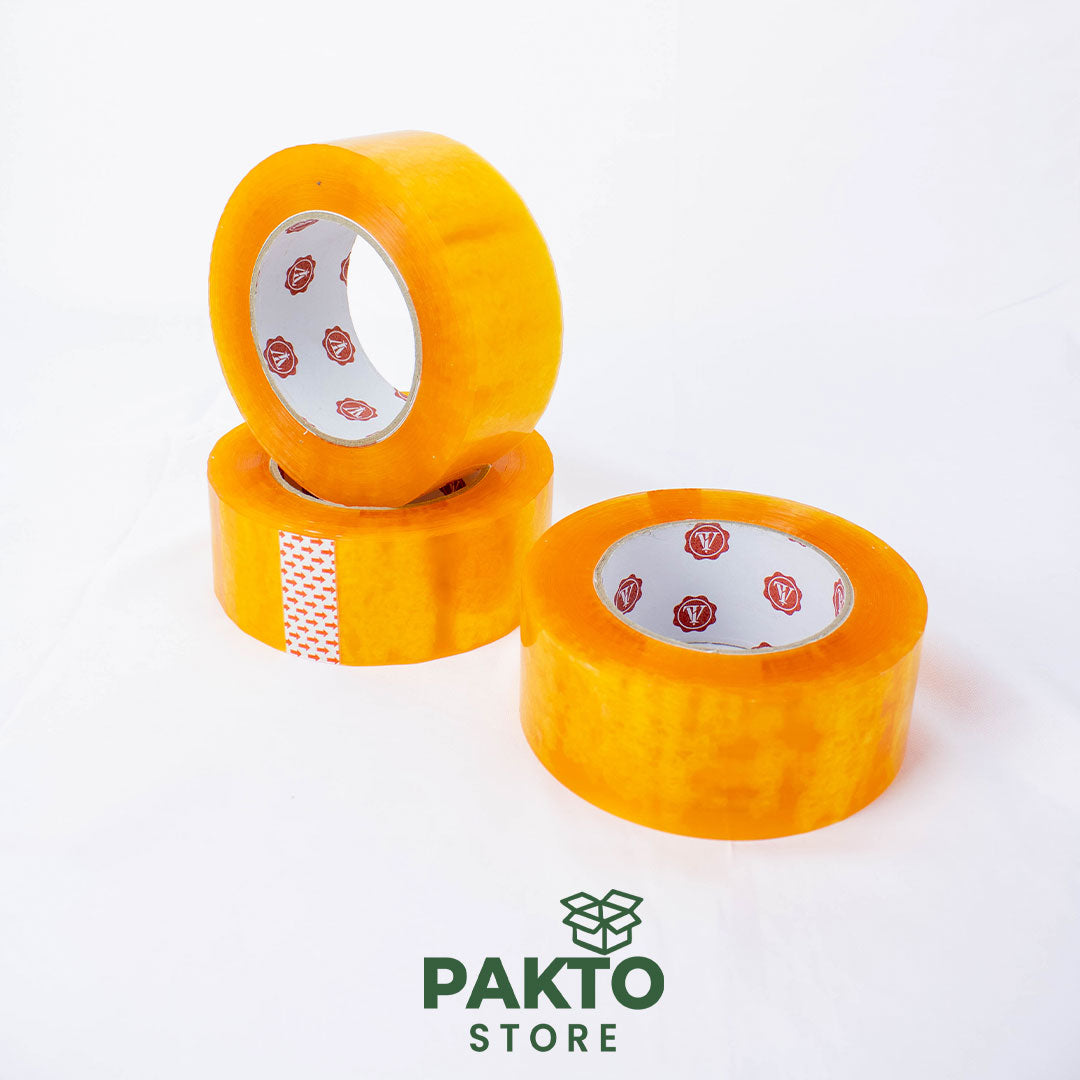 Cinta de Embalaje Acrílica 48 mm × 150 m – 50 mic | Crystal Gold