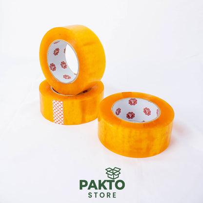 Cinta de Embalaje Acrílica 48 mm × 150 m – 50 mic | Crystal Gold