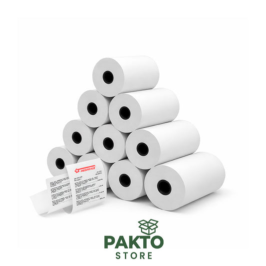 Rollo de Papel Térmico 80 x 70 mm – Blanco