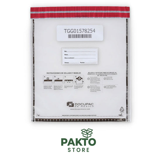 Bolsa de Seguridad Inviolable 13” x 15” | Sello TamperGard Gold