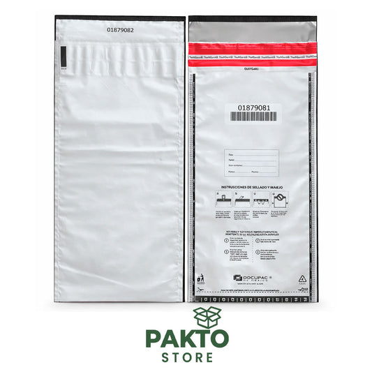 Bolsa de Seguridad Invio­lable 6” x 11” + 1.25” | Sello TheftGard