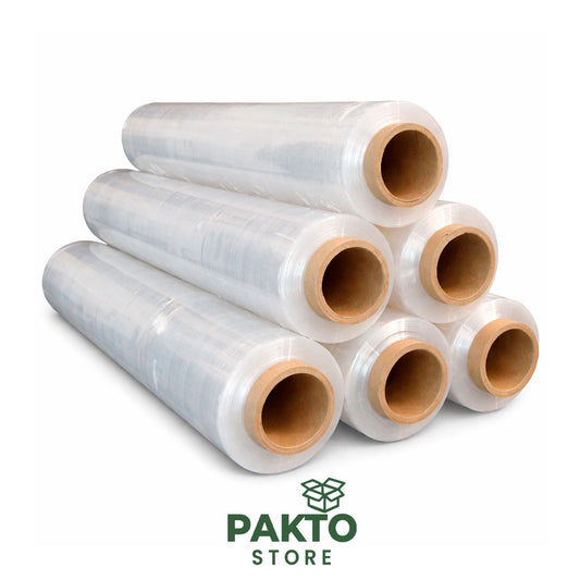Película Stretch Transparente 18” – Rollo de 1000 ft