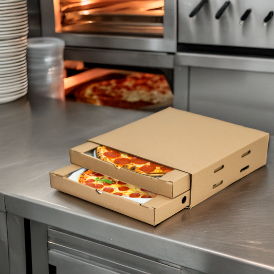 Caja Duplex Para Pizza De 14"