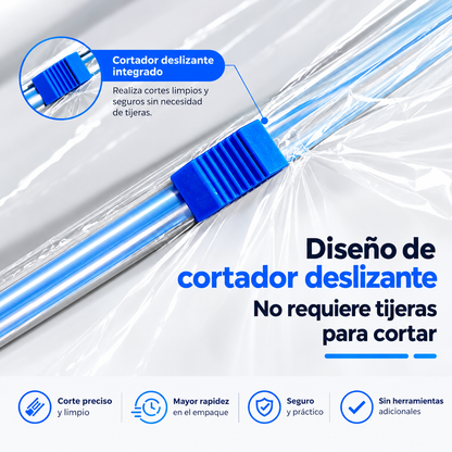 Despachador Manual de Película Stretch 50 cm con Cortador Deslizante