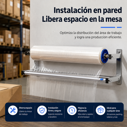 Despachador Manual de Película Stretch 50 cm con Cortador Deslizante