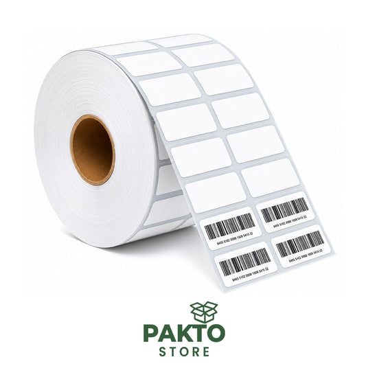 Etiquetas Térmicas Directas 1” × 0.5” – Rollo 4,000 Etiquetas ZENDIO