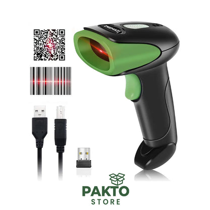 Lector de Códigos de Barras Inalámbrico 1D/2D/QR 2.4 GHz – ZNEMAZ U20-W