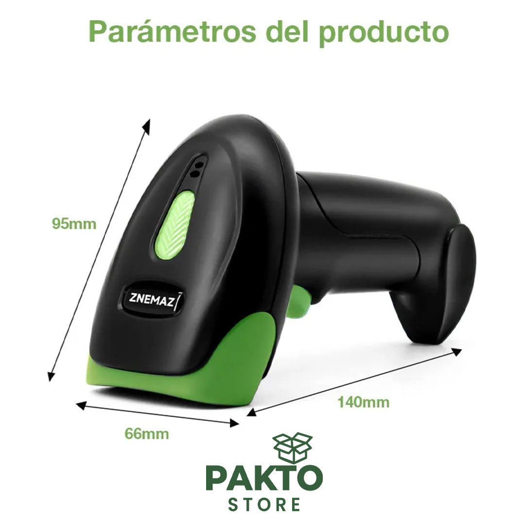 Lector de Códigos de Barras Inalámbrico 1D/2D/QR 2.4 GHz – ZNEMAZ U20-W