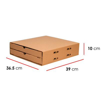 Caja Duplex Para Pizza De 14"