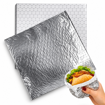 Papel Térmico de Aluminio Tipo Panal 30 × 30 cm – 100 Hojas