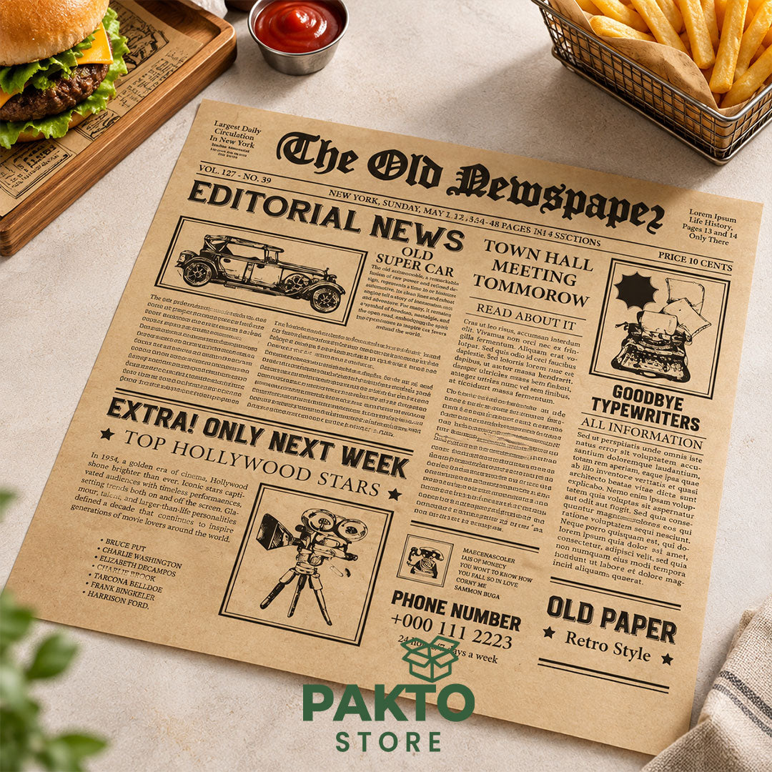 Papel Grado Alimenticio 30 × 30 cm – Paquete de 100 Hojas
