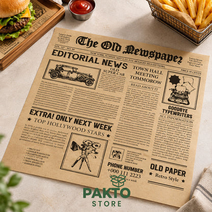 Papel Grado Alimenticio 30 × 30 cm – Paquete de 100 Hojas
