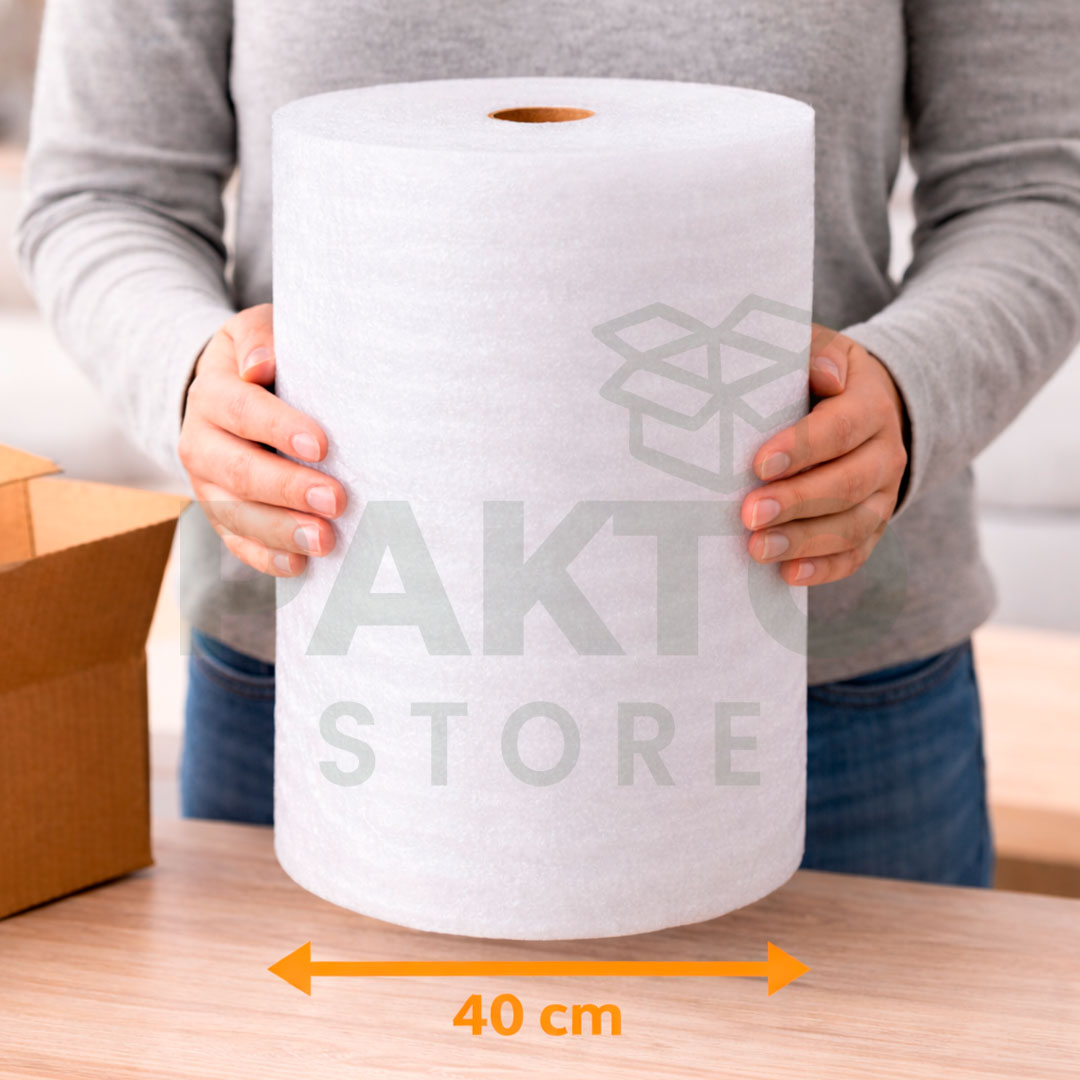 Polifoam Delgado en Rollo 40 cm x 10 m | Sustituto Burbuja